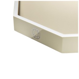 Baccarat, Octogone trays and coasters, Tray medium, ivory