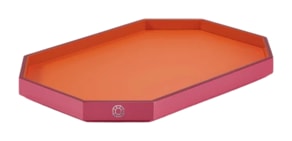 Baccarat, Octogone trays and coasters, Tray medium, orange