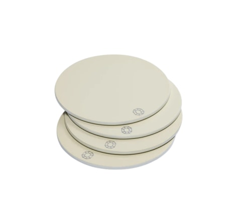Baccarat, Octogone trays and coasters, Coaster set of 4, ivory