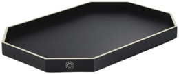 Baccarat, Octogone trays and coasters, Tray large, black