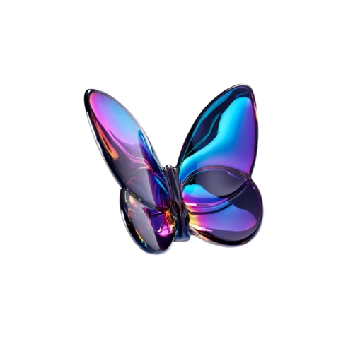 Baccarat, Lucky Butterflies, Butterfly sculpture, blue scarabee