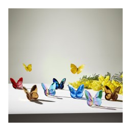 Baccarat, Lucky Butterflies, Butterfly sculpture, iridescent clear