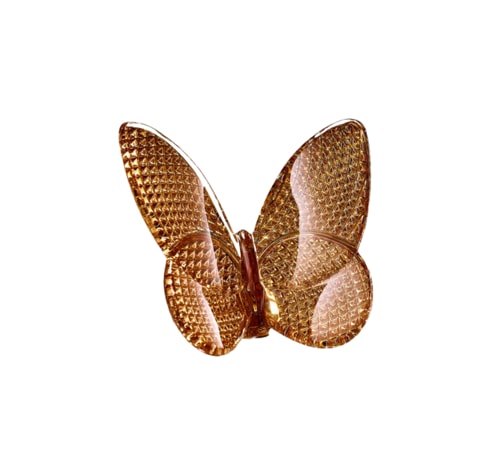 Baccarat, Lucky Butterflies, Butterfly sculpture, diamond gold