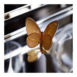 Baccarat, Lucky Butterflies, Butterfly sculpture, diamond gold