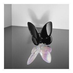 Baccarat, Lucky Butterflies, Butterfly sculpture, black