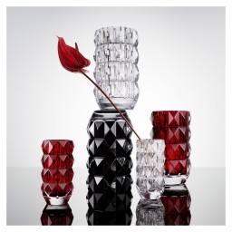 Baccarat, Louxor vases, Round vase small, clear