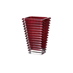 Baccarat, Eye vases, Rectangular vase small, red