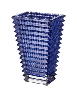 Baccarat, Eye vases, Rectangular vase small, blue
