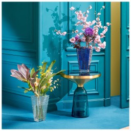 Baccarat, Eye vases, Rectangular vase large, blue