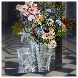 Baccarat, Eye vases, Rectangular vase small, clear