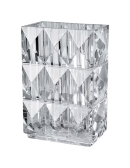 Baccarat, Louxor vases, Rectangular vase, clear
