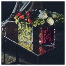 Baccarat, Louxor vases, Rectangular vase, clear