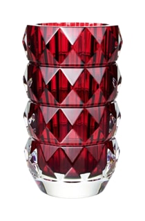 Baccarat, Louxor vases, Round vase medium, red