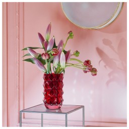 Baccarat, Louxor vases, Round vase medium, red