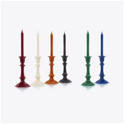 Baccarat, Harcourt candles, Candlestick candle, red