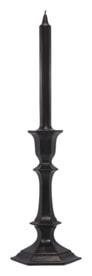 Baccarat, Harcourt candles, Candlestick candle, black