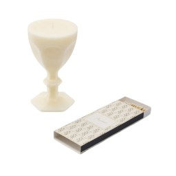Baccarat, Harcourt candles, Glass candle, ivory