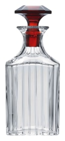 Baccarat, Harmonie bar collection, Whisky decanter with stopper, red