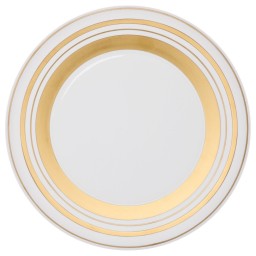 Hering Berlin, Polite Gold, Presentation plate, striped goldr