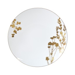 Bernardaud, Vegetal Gold, Dinner plates, set of 4