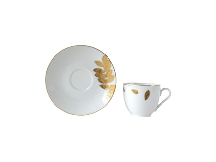 Bernardaud, Vegetal Gold, Espresso cup and saucer