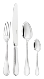 Ercuis, Sully, stainless steel, Flatware set for 12 people (48 pieces)