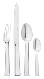 Ercuis, Séquoia, stainless steel, Flatware set for 6 people (24 pieces)
