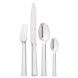 Ercuis, Séquoia, stainless steel, Flatware set for 12 people (48 pieces)