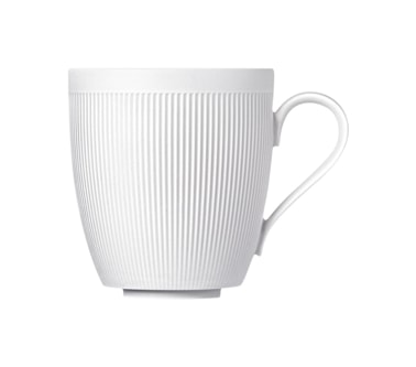 Sieger by Fürstenberg, Stella Satin White, Coffee mug