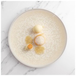 Jaune de Chrome, Song Perle, Pasta plate, medium