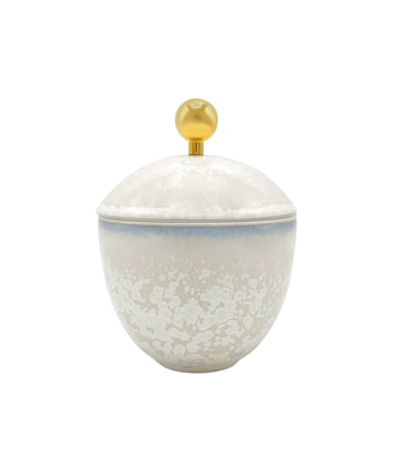 Jaune de Chrome, Song Perle, Sugar bowl, gold accessories