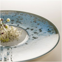 Jaune de Chrome, Nymphéa, 2-tier cake stand