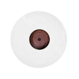 Jaune de Chrome, Tellure, Dinner plate, white