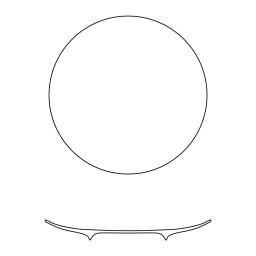 Jaune de Chrome, Tellure, Dinner plate, purple