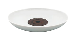 Jaune de Chrome, Tellure, Small pasta plate, white