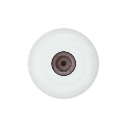 Jaune de Chrome, Tellure, Small pasta plate, white