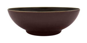 Jaune de Chrome, Tellure, Large salad bowl, purple