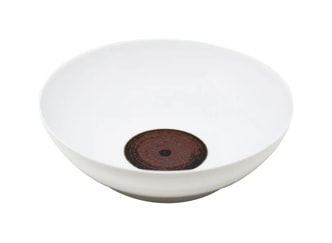 Jaune de Chrome, Tellure, Small salad bowl, white