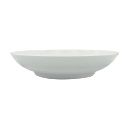 Jaune de Chrome, Tellure, Flat round dish, white