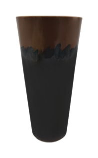 Jaune de Chrome, Paysage Kilimanjaro, Cone vase, medium