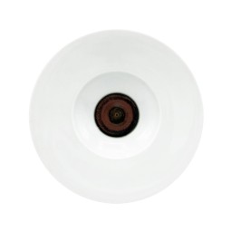 Jaune de Chrome, Tellure, White rim soup plate, JDC