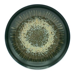 Jaune de Chrome, Cyclone, Flat round dish, medium