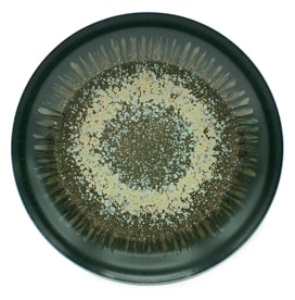 Jaune de Chrome, Cyclone, Flat round dish, medium