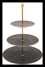 Jaune de Chrome, Aguirre, 3-tier cake stand