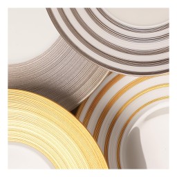 J.L Coquet, Hémisphère Grey Metallic, Coffee saucer