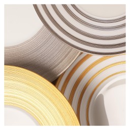 J.L Coquet, Hémisphère Grey Metallic, Tea saucer