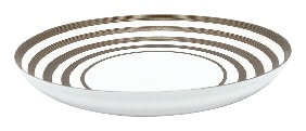 J.L Coquet, Hémisphère Grey Metallic, Pasta plate, medium