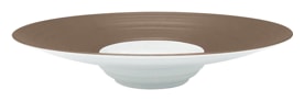 J.L Coquet, Hémisphère Grey Metallic, Soup plate with rim, medium