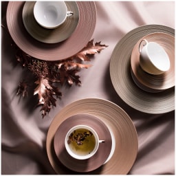 J.L Coquet, Hémisphère Grey Metallic, Soup plate with rim, medium