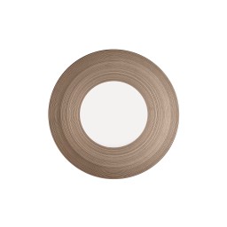 J.L Coquet, Hémisphère Grey Metallic, Dessert plate